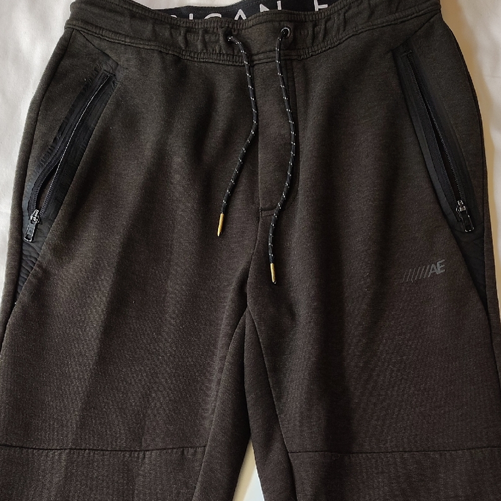 American Eagle Outfitters Men's Dark Olive/Charcoal Sweatpants Joggers